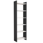 ΒΙΒΛΙΟΘΗΚΗ CLASSIKER HM9226.13 ΜΕΛΑΜΙΝΗΣ ΓΚΡΙ-ΛΕΥΚΟ 48,5x22x160Υεκ. - Image 4