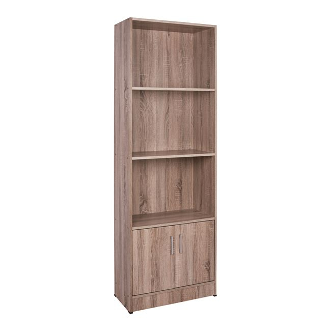 bibliothiki-melaminis-hm226902-se-chroma ΒΙΒΛΙΟΘΗΚΗ ΜΕΛΑΜΙΝΗΣ HAYDEN HM2269.02 ΣΕ ΧΡΩΜΑ SONAMA 60x30x174Υεκ. - Image 1