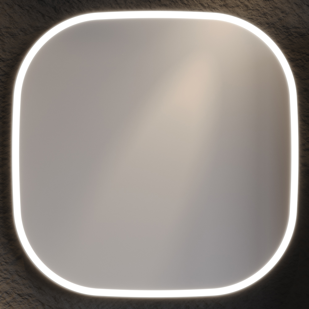 enza-80-100-led-miror Καθρέφτης LED ENZA 100cm Ανθρακί MDF 18mm Λάκα με περιμετρικό φωτισμό 3MENZ100ANTM - Image 1