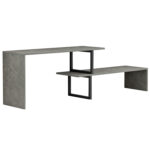 ΕΠΙΠΛΟ ΤΗΛΕΟΡΑΣΗΣ ΕΠΕΚΤ. BRIGGITE HM8892.11 ΜΕΛΑΜΙΝΗ GREY STONE TEXTURE 160x30x45Υεκ. - Image 3