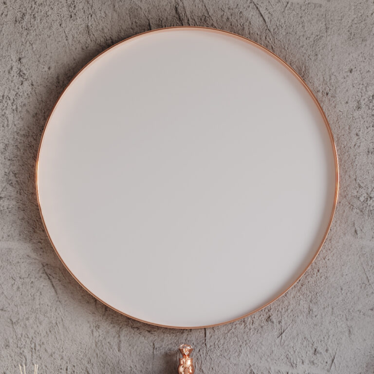 fiore-mirror-768x768-1 ΚΑΘΡΕΦΤΗΣ FIORE ΣΤΡΟΓΓΥΛΟΣ 80cm WHITE MAT 3MFIO080RWHM - Image 1