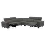 ΓΩΝΙΑΚΟΣ ΚΑΝΑΠΕΣ ΜΕ RECLINE ORACLE HM3290.01 ΓΚΡΙ ΥΦΑΣΜΑ 260x260x90(κάθισμα)x94Υεκ.