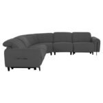 ΓΩΝΙΑΚΟΣ ΚΑΝΑΠΕΣ ΜΕ RECLINE ORACLE HM3290.01 ΓΚΡΙ ΥΦΑΣΜΑ 260x260x90(κάθισμα)x94Υεκ. - Image 3