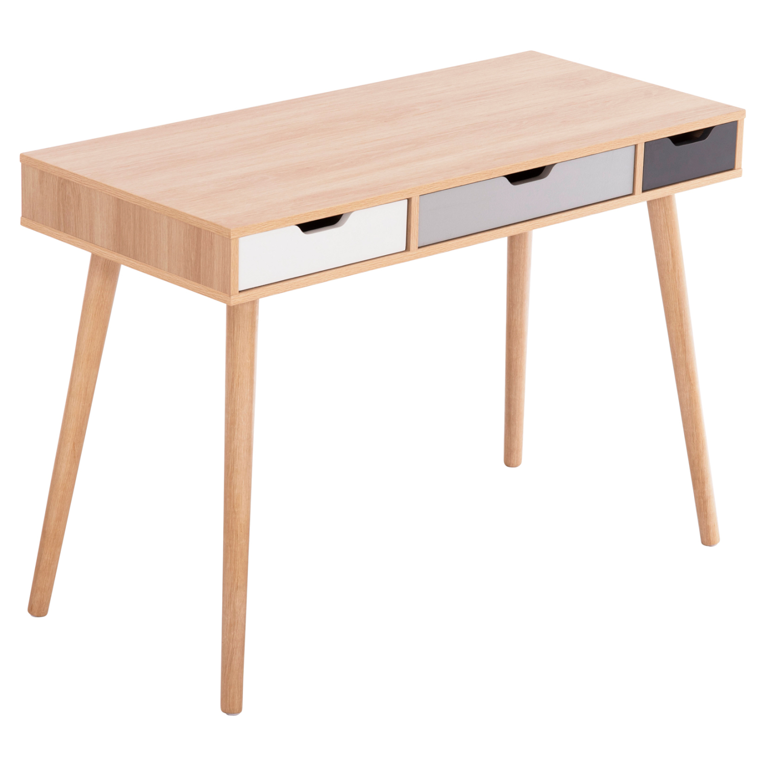 grafeio-fb918292-melamini-se-sonama-gkri ΓΡΑΦΕΙΟ GAET HM18292 ΜΕΛΑΜΙΝΗ ΣΕ SONAMA-ΓΚΡΙ-ΛΕΥΚΟ-ΜΠΕΖ 110x50x76.5Υεκ. - Image 1