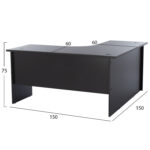 ΓΡΑΦΕΙΟ ΓΩΝΙΑ ΕΠΑΓΓΕΛΜΑΤΙΚΟ CAITLYN 150Χ150Χ75εκ HM2019.02 ΒΕΓΓΕ - Image 2