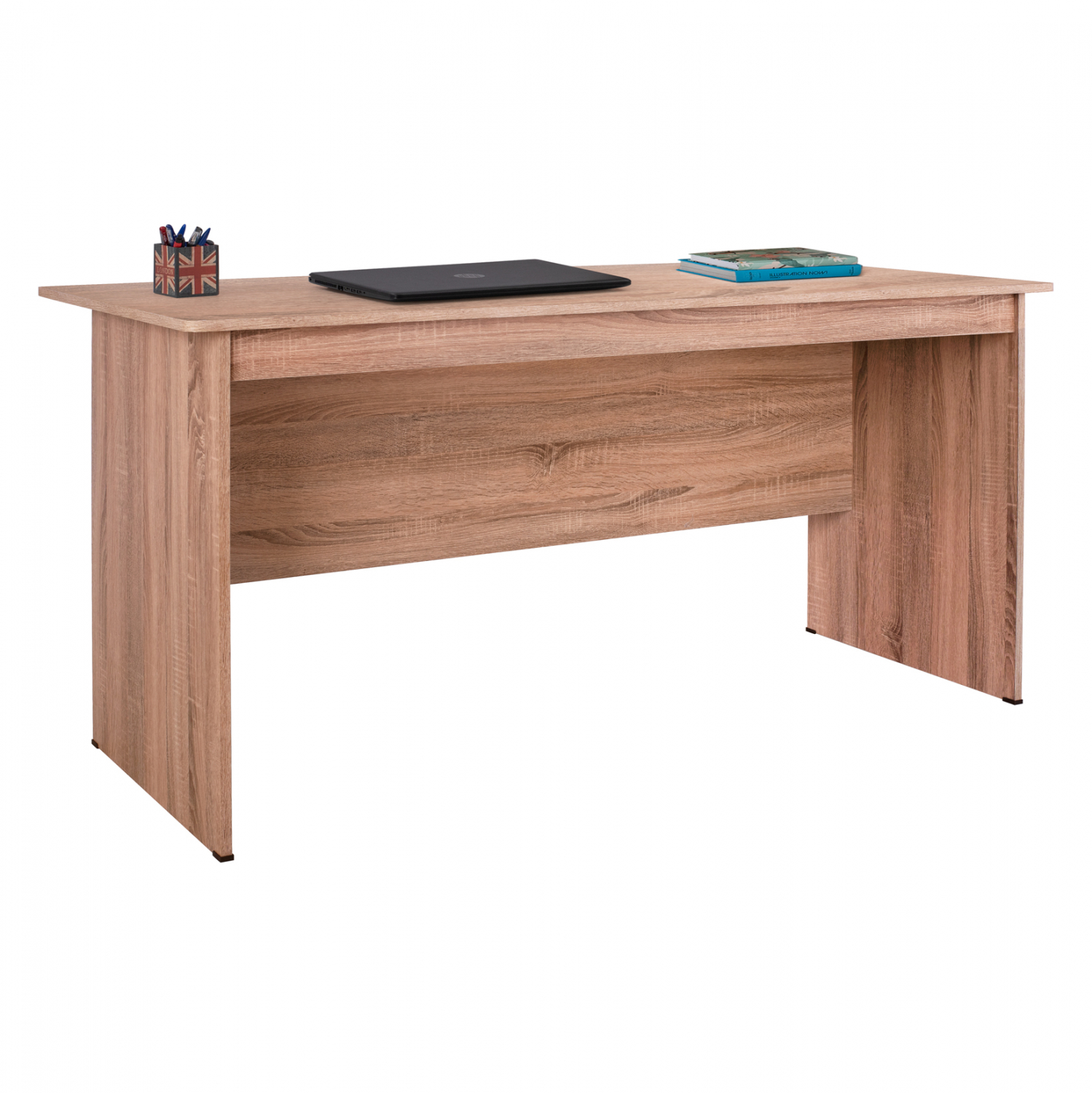 grafeio-melaminis-150x71x745-fb9228402-s ΓΡΑΦΕΙΟ ΜΕΛΑΜΙΝΗΣ HAYDEN 150x71x74,5 HM2284.02 ΣΕ ΧΡΩΜΑ SONAMA - Image 1
