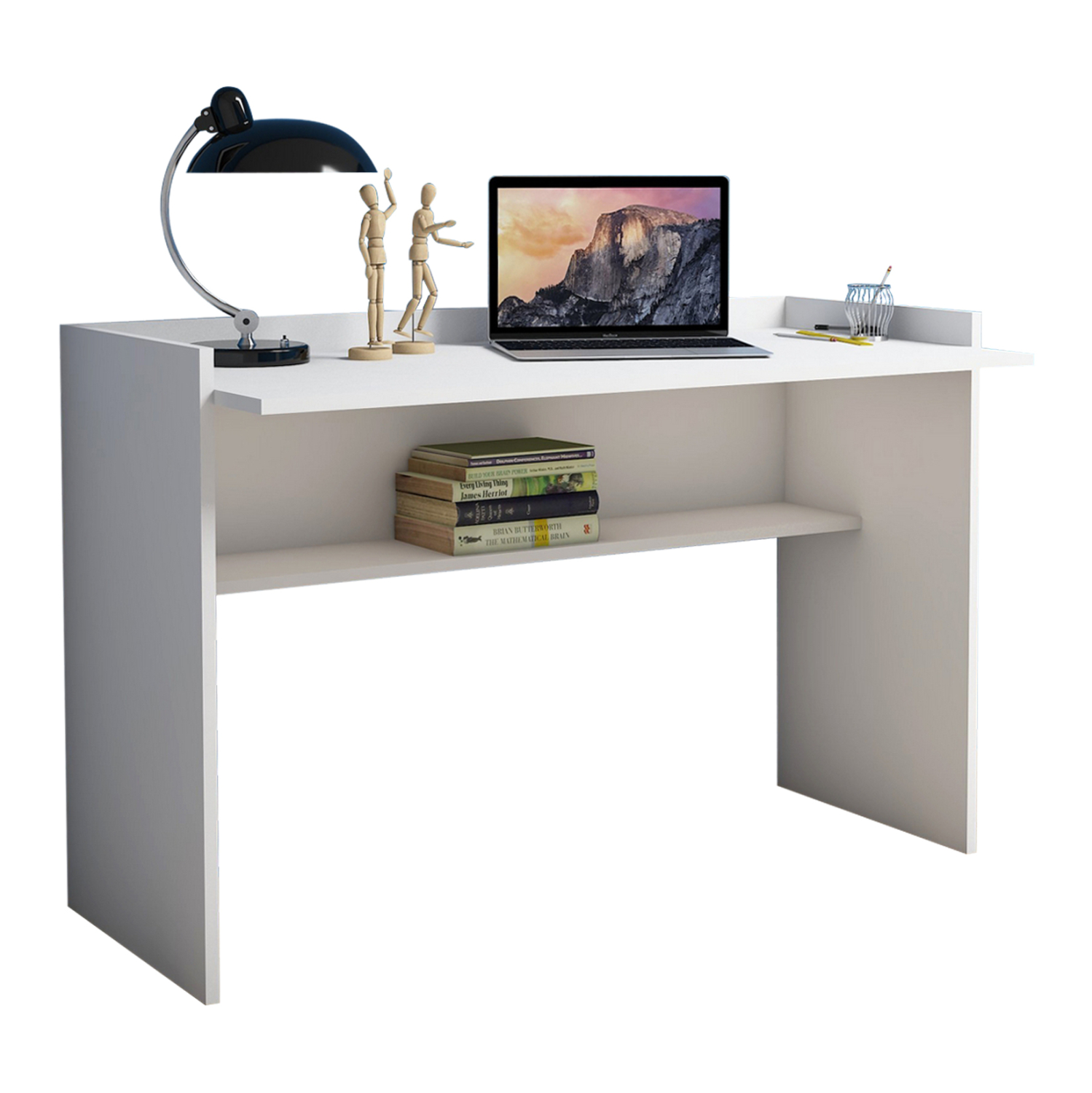 grafeio-melaminis-leyko-118x58x80yekfb99 ΓΡΑΦΕΙΟ ΜΕΛΑΜΙΝΗΣ ΛΕΥΚΟ 118x58x80Υεκ.HM9227.11 - Image 1