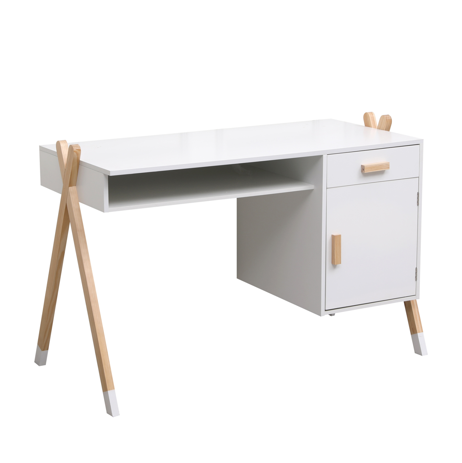 grafeio-paidiko-fb9249603-melamini-xylo- ΓΡΑΦΕΙΟ ΠΑΙΔΙΚΟ PASCHAL HM2496.03 ΜΕΛΑΜΙΝΗ-ΞΥΛΟ ΠΕΥΚΟΥ 120x55x75Υεκ - Image 1