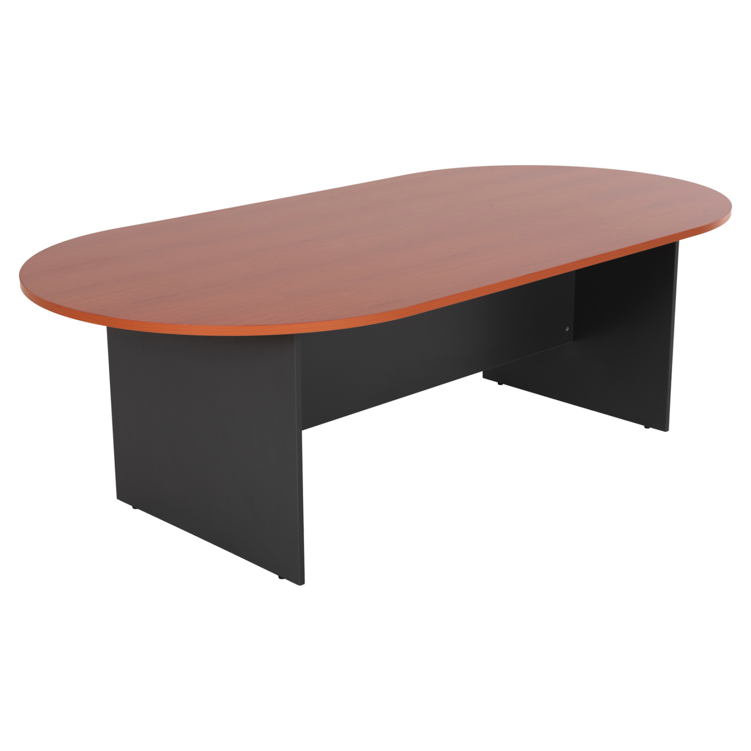 grafeio-synedriaseon-obal-fb9213403-anth ΓΡΑΦΕΙΟ ΣΥΝΕΔΡΙΑΣΕΩΝ ΟΒΑΛ SIENNA HM2134.03 ΑΝΘΡΑΚΙ ΜΕΛΑΜΙΝΗ-TOP ΚΕΡΑΣΙ 240x120x75Υεκ - Image 1