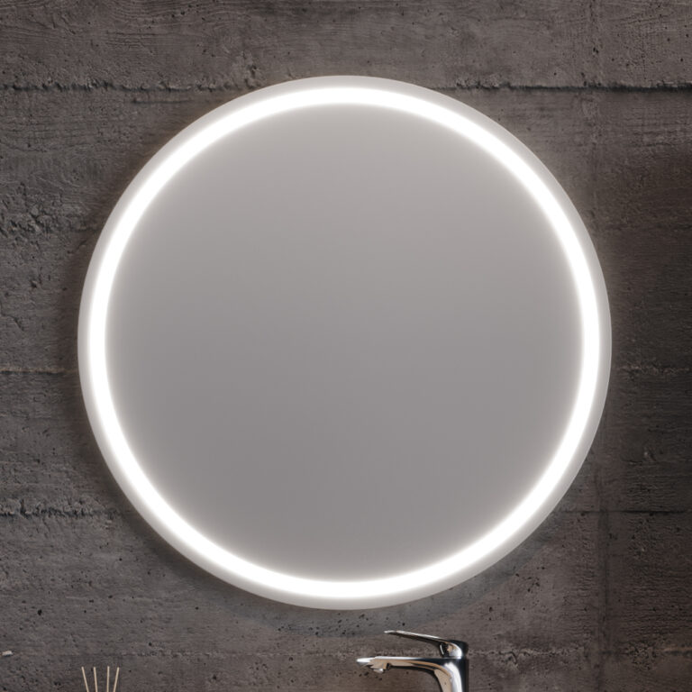 hole-85-100-mirror-768x768-1 Καθρέφτης LED HOLE Φ80 Μπλε MDF 18mm Λάκα με περιμετρικό φωτισμό και αισθητήρα 3MHOL085BLS - Image 1
