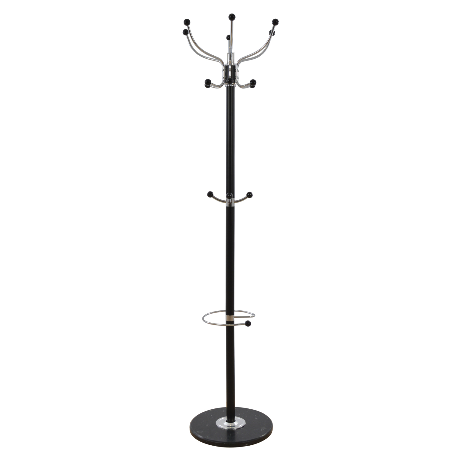 kalogeros-metallikos-fb9004001-peristref ΚΑΛΟΓΕΡΟΣ ΜΕΤΑΛΛΙΚΟΣ JUDE HM0040.01 ΠΕΡΙΣΤΡΕΦΟΜΕΝΟΣ ΜΑΥΡΟΣ ΜΕ ΜΑΡΜΑΡΟ Φ 37xΥ176 εκ. - Image 1