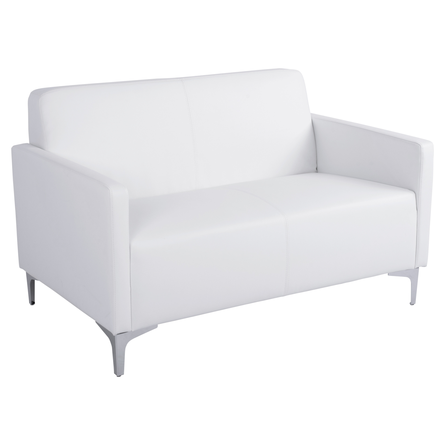 kanapes-2thesios-fb9315922-me-leyko-pu-1 ΚΑΝΑΠΕΣ 2ΘΕΣΙΟΣ NELLIE HM3159.22 ΜΕ ΛΕΥΚΟ PU 113x71x71Υ εκ. - Image 1