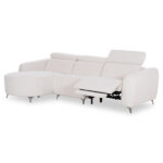 ΚΑΝΑΠΕΣ ΑΡΙΣΤΕΡΗ ΓΩΝΙΑ 3Θ ΜΕ RECLINE VALENTE HM3317.02L ΜΠΕΖ ΥΦΑΣΜΑ 275x160x104Yεκ - Image 4
