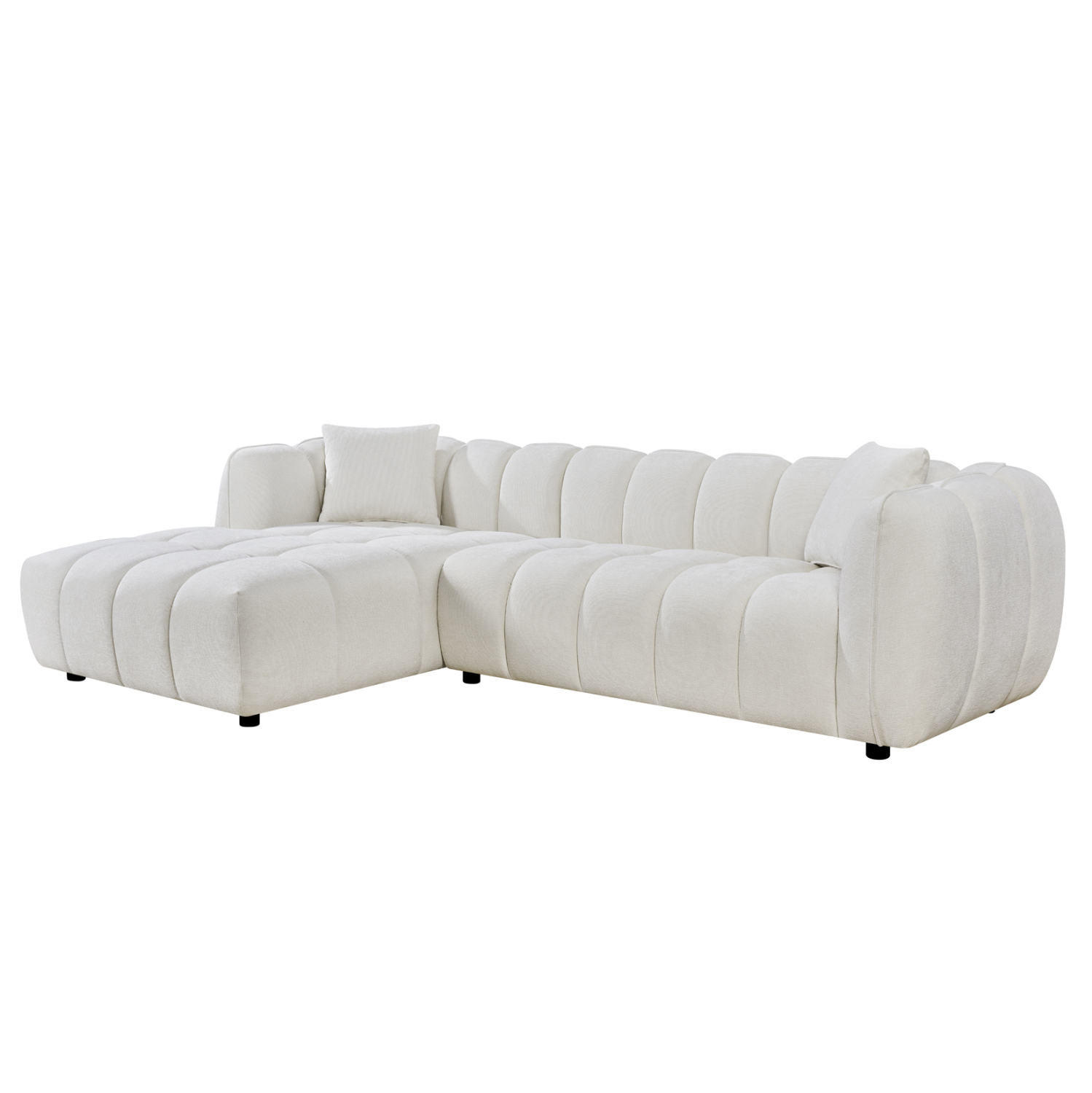 kanapes-gonia-aristeri-fb9332602l-ekroy- ΚΑΝΑΠΕΣ ΓΩΝΙΑ (ΑΡΙΣΤΕΡΗ) LYKKE HM3326.02L ΕΚΡΟΥ ΥΦΑΣΜΑ 280x89-165(η γωνία)x70Υεκ - Image 1