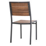 ΚΑΡΕΚΛΑ ΑΛΟΥΜΙΝΙΟΥ SAGA HM6063.02 ΣΚΟΥΡΟ ΓΚΡΙ ΜΕ POLYWOOD 46x52x86Υεκ. - Image 5