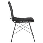 ΚΑΡΕΚΛΑ ΕΞ.ΧΩΡΟΥ ALLEGRA HM5453.12 ΜΕΤΑΛΛΟ-ΜΑΞΙΛΑΡΙ-WICKER ΜΑΥΡΟ 52x52x83,5Yεκ. - Image 4