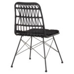 ΚΑΡΕΚΛΑ ΕΞ.ΧΩΡΟΥ ALLEGRA HM5453.12 ΜΕΤΑΛΛΟ-ΜΑΞΙΛΑΡΙ-WICKER ΜΑΥΡΟ 52x52x83,5Yεκ. - Image 5