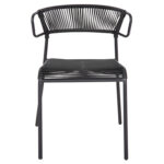 ΚΑΡΕΚΛΑ SUKI HM6053.02 ΜΕΤΑΛΛO KAI ΣΥΝΘΕΤΙΚΟ RATTAN ΣΕ ΜΑΥΡΟ 54x62x80Υεκ - Image 3