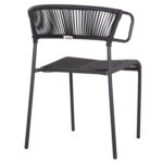 ΚΑΡΕΚΛΑ SUKI HM6053.02 ΜΕΤΑΛΛO KAI ΣΥΝΘΕΤΙΚΟ RATTAN ΣΕ ΜΑΥΡΟ 54x62x80Υεκ - Image 5