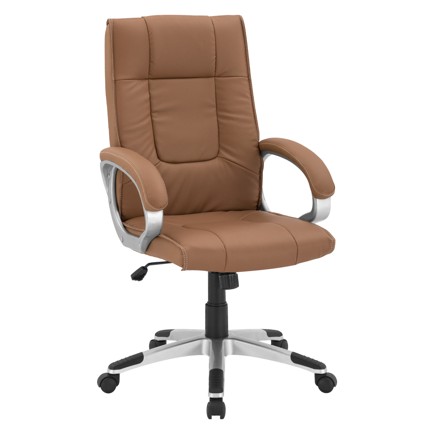 karekla-grafeioy-dieythyntiki-fb9109209- ΚΑΡΕΚΛΑ ΓΡΑΦΕΙΟΥ CHANDER HM1092.09 ΣΕ CAMEL ΑΠΟΧΡΩΣΗ 63x66x116 εκ. - Image 1