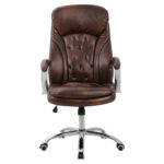 ΚΑΡΕΚΛΑ ΓΡΑΦΕΙΟΥ LANISHA HM1099.09 PU ΣΕ ΚΑΦΕ 65x73x125Υεκ - Image 2