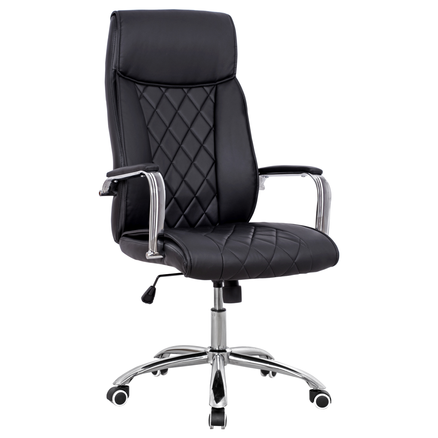 karekla-grafeioy-dieythyntiki-fb9110401-2 ΚΑΡΕΚΛΑ ΓΡΑΦΕΙΟΥ SHAILA HM1104.01 ΣΕ ΧΡΩΜΑ ΜΑΥΡΟ 64x68x116-123Υεκ. - Image 1