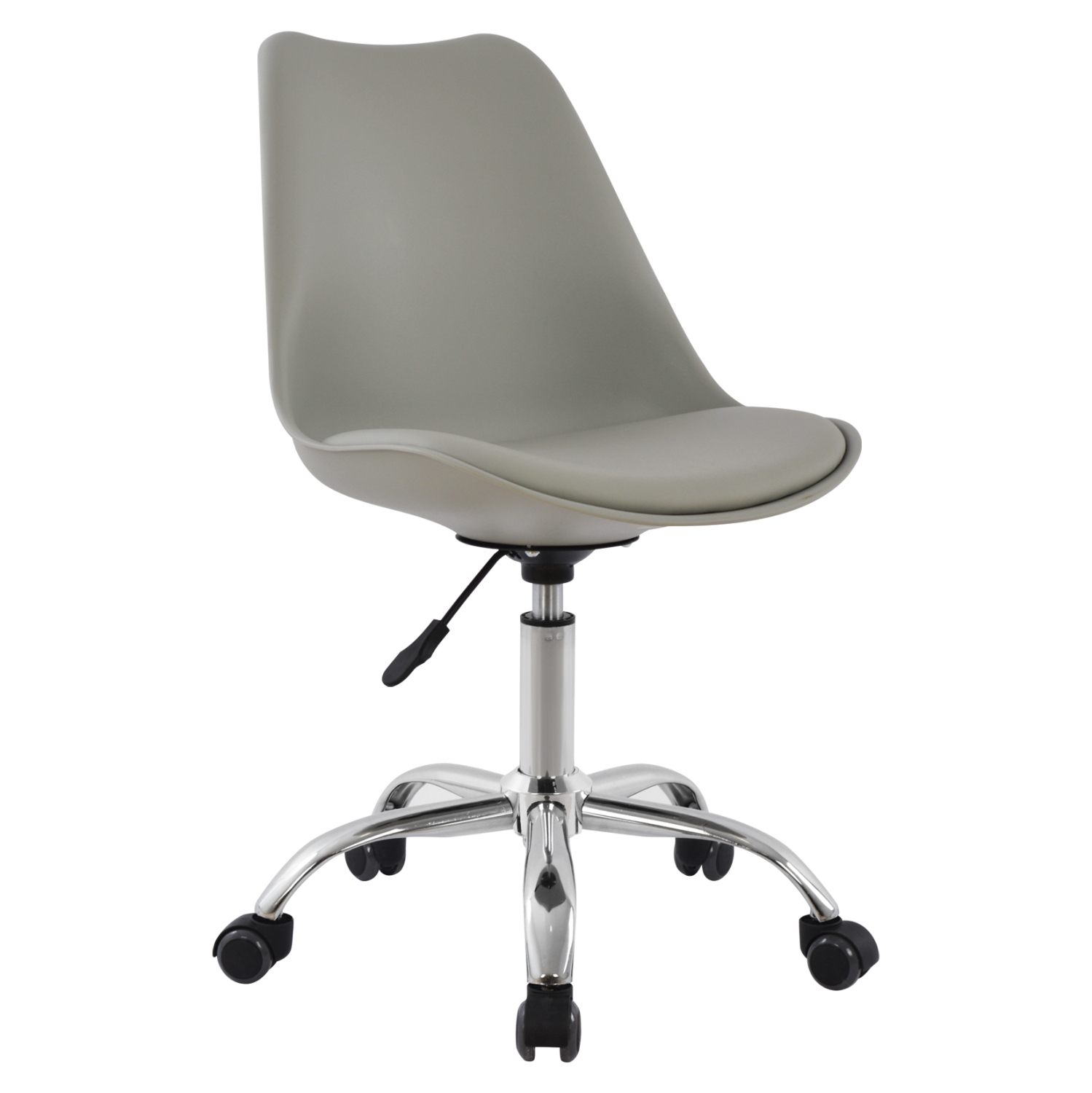 karekla-grafeioy-fb9105210-gkri-48x56x95 ΚΑΡΕΚΛΑ ΓΡΑΦΕΙΟΥ VEGAS HM1052.10 ΓΚΡΙ 48x56x95 cm - Image 1