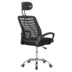 ΚΑΡΕΚΛΑ ΓΡΑΦΕΙΟΥ TRAIL2 HM1193 ΜΑΥΡΟ MESH-ΠΟΔΙ ΧΡΩΜΙΟΥ 62x59x120Yεκ. - Image 5