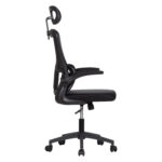 ΚΑΡΕΚΛΑ ΓΡΑΦΕΙΟΥ KESI HM1222.01 ΜΑΥΡO MESH & PP 61x62x125Υεκ. - Image 4