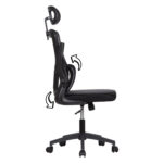 ΚΑΡΕΚΛΑ ΓΡΑΦΕΙΟΥ KESI HM1222.01 ΜΑΥΡO MESH & PP 61x62x125Υεκ. - Image 5