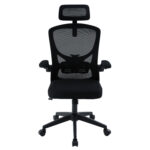 ΚΑΡΕΚΛΑ ΓΡΑΦΕΙΟΥ FLOATER HM1230.01 ΜΑΥΡO MESH & PP 62x62x115-125Υεκ - Image 3