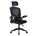 ΚΑΡΕΚΛΑ ΓΡΑΦΕΙΟΥ FLOATER HM1230.01 ΜΑΥΡO MESH & PP 62x62x115-125Υεκ - Image 5