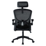 ΚΑΡΕΚΛΑ ΓΡΑΦΕΙΟΥ FLOATER HM1230.01 ΜΑΥΡO MESH & PP 62x62x115-125Υεκ - Image 6