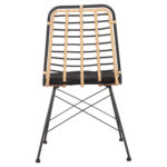 ΚΑΡΕΚΛΑ ΜΕΤΑΛΛΙΚΗ ALLEGRA HM5691.11 WICKER ΜΠΕΖ-ΜΑΥΡΟ 51x54x84Υεκ. - Image 6