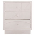 ΚΟΜΟΔΙΝΟ ΣΕΙΡΑ SANTORINI HM18047 MDF ΣΕ ΥΠΟΛΕΥΚΟ ΧΡΩΜΑ-3 ΣΥΡΤΑΡIA 48x38x55,5Υεκ. - Image 3