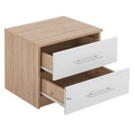 ΚΟΜΟΔΙΝΟ ΜΕΛΑΜΙΝΗΣ HM2220.06 SONAMA - ΛΕΥΚΟ 48x40,5x41,5 εκ. - Image 3