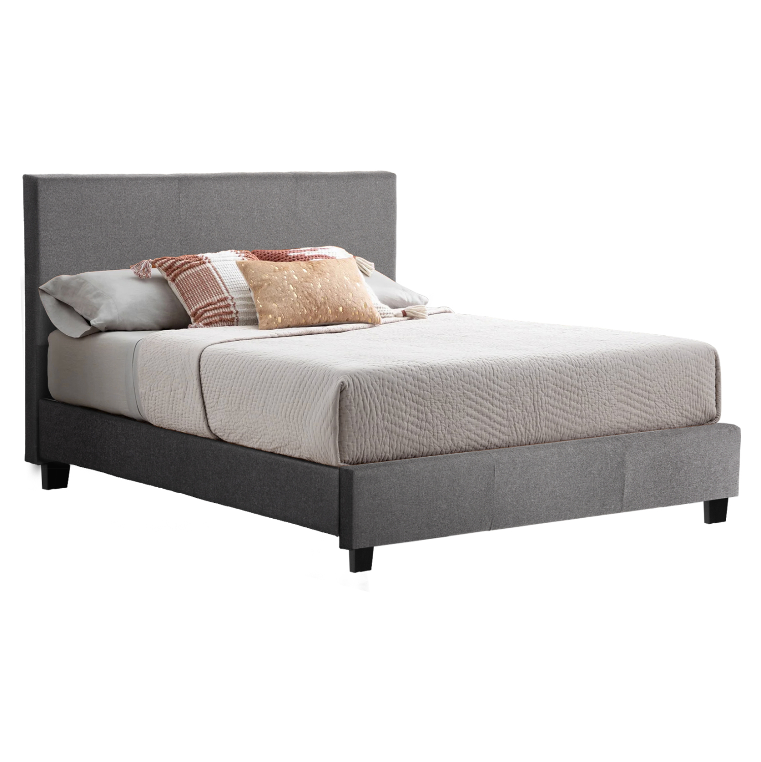 krebati-apo-yfasma-gkri-fb955311-gia-str ΚΡΕΒΑΤΙ BECCA ΑΠΟ ΥΦΑΣΜΑ ΓΚΡΙ HM553.11 ΓΙΑ ΣΤΡΩΜΑ 150x200 EK. - Image 1