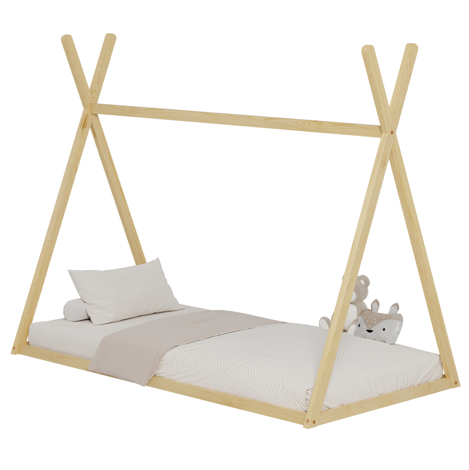 krebati-paidiko-fb968101-tmontessori-mas ΚΡΕΒΑΤΙ ΠΑΙΔΙΚΟ MUNK HM681.01 τ.MONTESSORI ΜΑΣΙΦ ΞΥΛΟ ΠΕΥΚΟΥ ΦΥΣΙΚΟ- 190x90εκ - Image 1