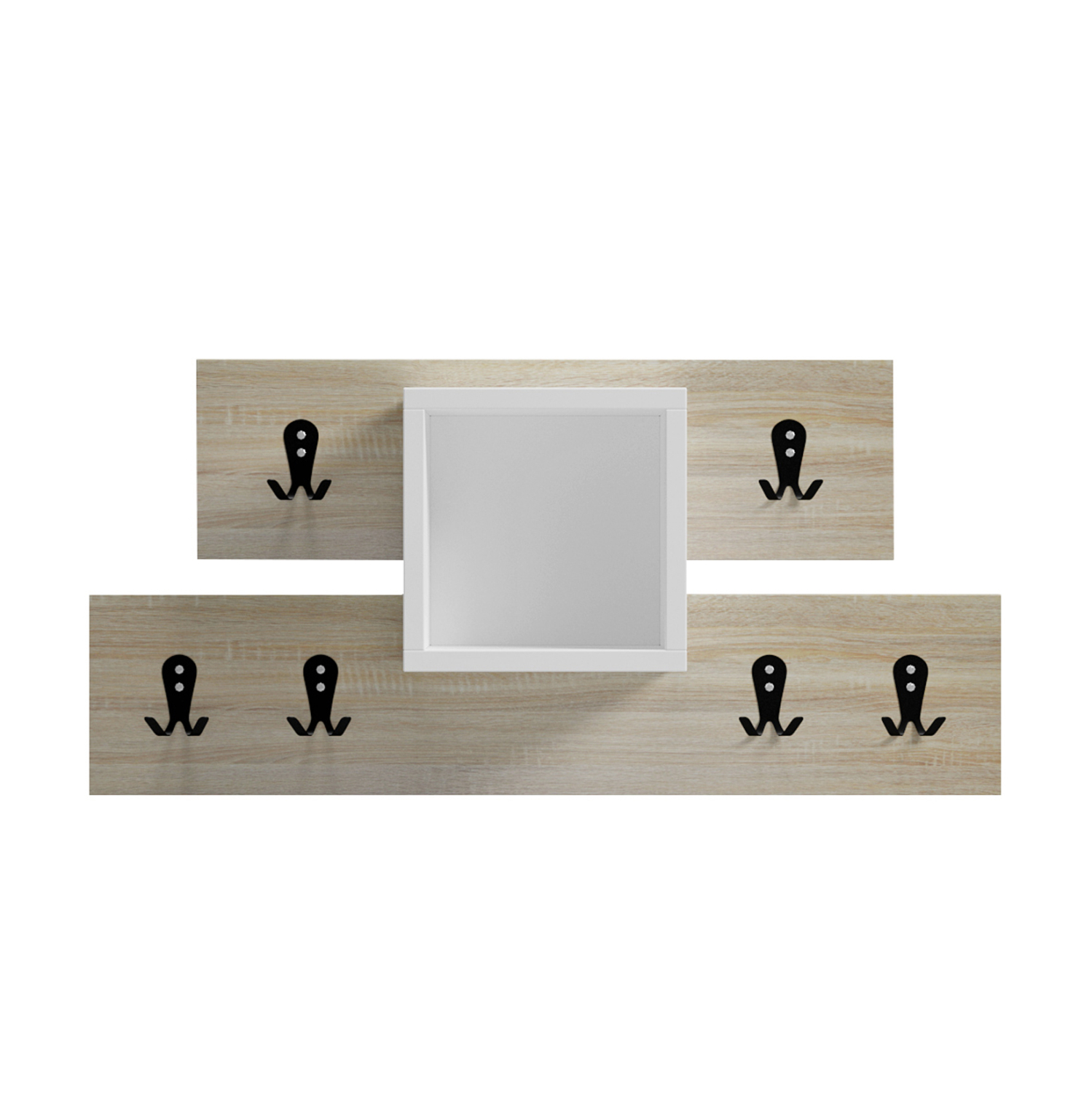 kremastra-eisodoy-rafi-fb91807701-melami ΚΡΕΜΑΣΤΡΑ ΕΙΣΟΔΟΥ & ΡΑΦΙ SLOT HM18077.01 ΜΕΛΑΜΙΝΗ SONAMA-ΛΕΥΚΟ 69x12x32Υεκ - Image 1