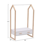 ΚΡΕΜΑΣΤΡΑ ΜΕ ΣΥΡΤΑΡΙ ΠΑΙΔΙΚH PEPE HM2492.03 ΜΕΛΑΜΙΝΗ-ΞΥΛΟ ΠΕΥΚΟΥ 80x40x125Υεκ - Image 3