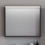 Καθρέφτης LED LAGUNA 80cm χρ. ΜΑΥΡΟ 3MLAG080WHM