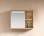 ΚΑΘΡΕΦΤΗΣ DIMITRA LED 600x630mm χρ.GOLDEN WOOD, ΠΟΛΥΑΙΘΥΛΕΝΙΟ (HDPE High Density)