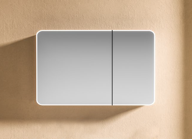 mirror-HERA-100 ΚΑΘΡΕΦΤΗΣ HERA LED 900x700mm χρ.LIGHT GREY ΠΟΛΥΑΙΘΥΛΕΝΙΟ (HDPE High Density) - Image 1