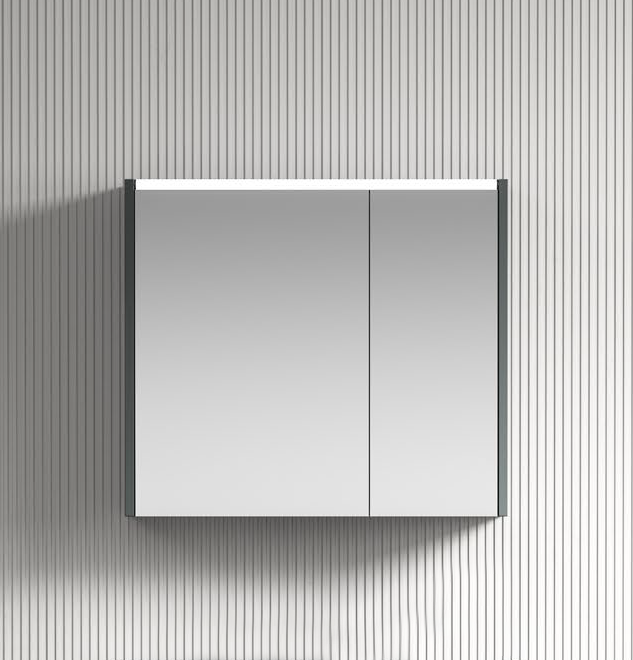 mirror-Ophelia-80 ΚΑΘΡΕΦΤΗΣ OPHELIA LED 760x660mm χρ.CARBON GREY, ΠΟΛΥΑΙΘΥΛΕΝΙΟ (HDPE High Density) - Image 1