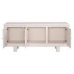 ΜΠΟΥΦΕΣ ΣΕΙΡΑ SANTORINI HM18068 MDF ΣΕ ΥΠΟΛΕΥΚΟ ΧΡΩΜΑ-3 ΠΟΡΤΕΣ 140x38x64Υεκ. - Image 3