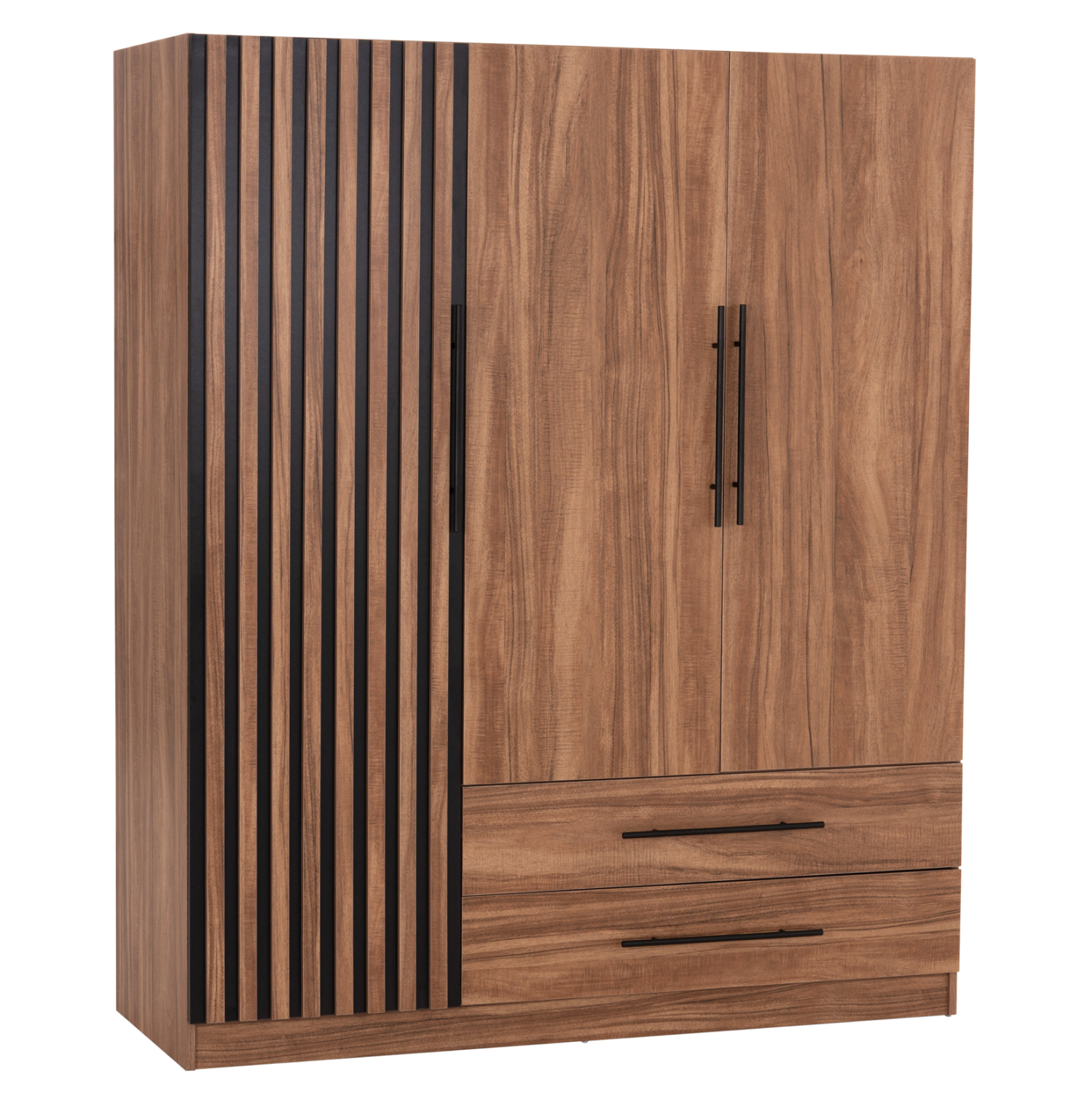 ntoylapa-3fylli-me-2-syrtaria-fb91839001 ΝΤΟΥΛΑΠΑ 3ΦΥΛΛΗ ΜΕ 2 ΣΥΡΤΑΡΙΑ HARRY HM18390.01 ΜΕΛΑΜΙΝΗ ΦΥΣΙΚΟ & ΜΑΥΡΟ 150x55x180Υεκ - Image 1