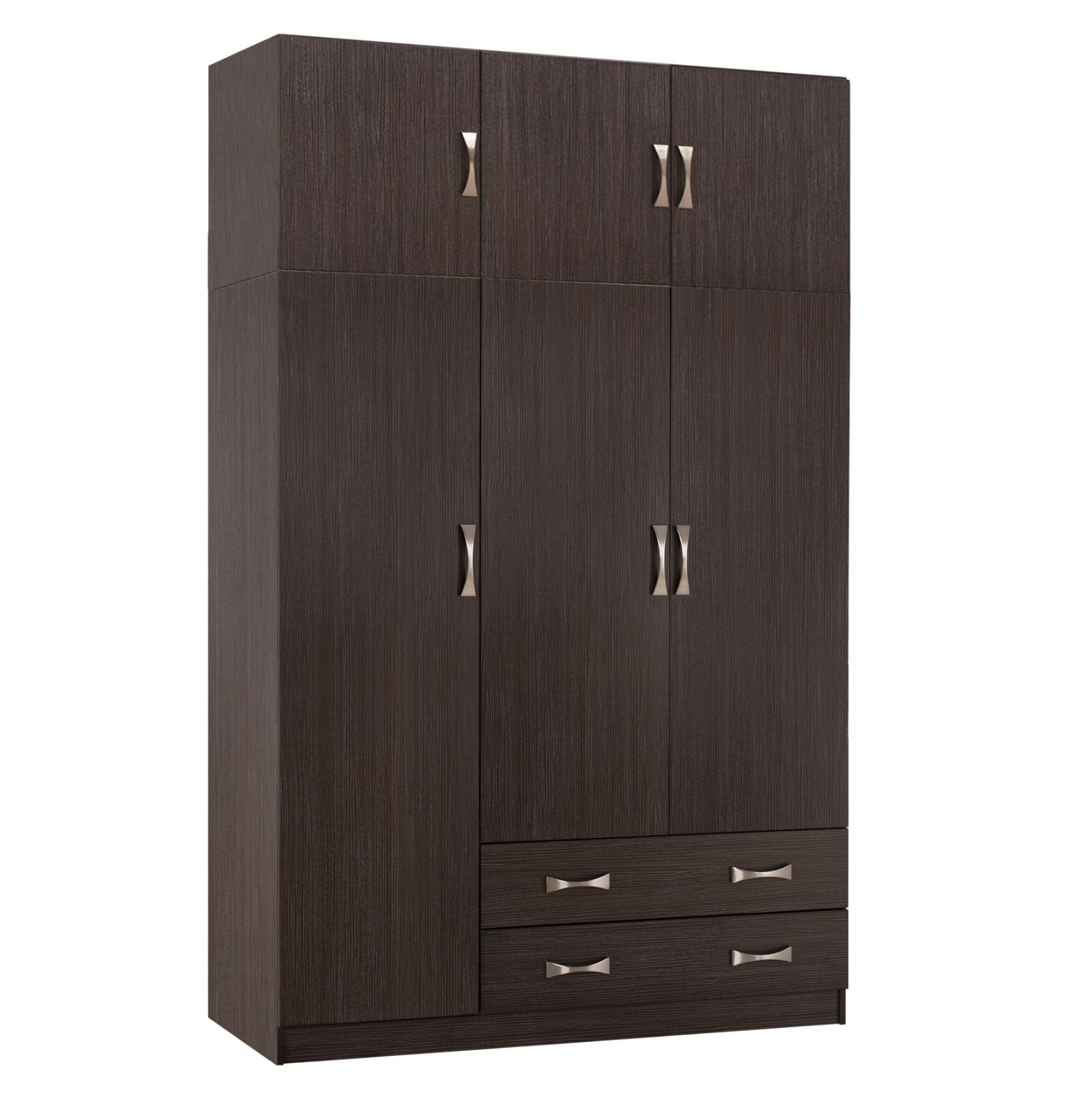ntoylapa-3fylli-me-patari-fb91089101-mel ΝΤΟΥΛΑΠΑ 3ΦΥΛΛΗ ΜΕ ΠΑΤΑΡΙ CARLY HM10891.01 ΜΕΛΑΜΙΝΗ ΣΕ ZEBRANO 150X55Χ240Υεκ. - Image 1