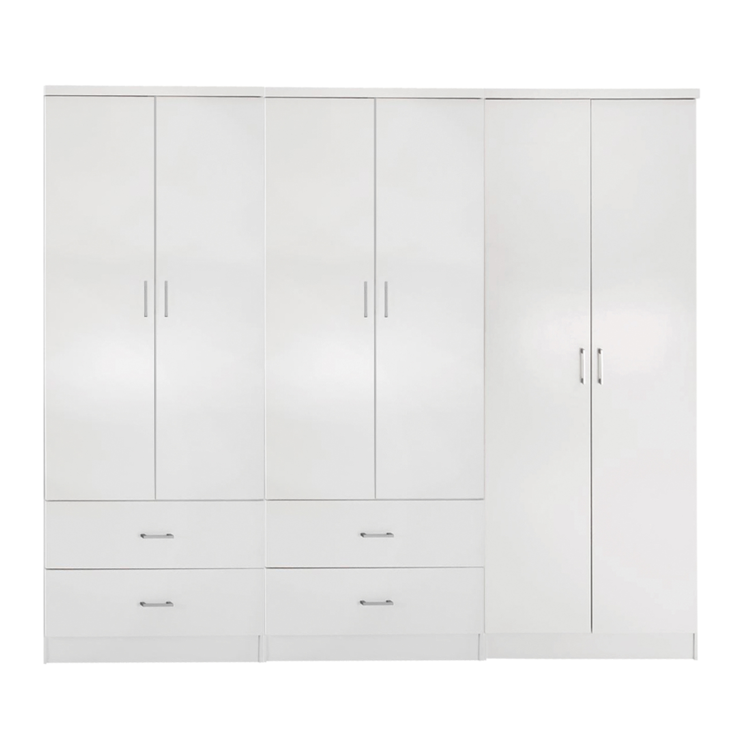 ntoylapa-fb92106205-6fylli-me-4-syrtaria ΝΤΟΥΛΑΠΑ REINA HM21062.05 6ΦΥΛΛΗ ME 4 ΣΥΡΤΑΡΙΑ-ΜΕΛΑΜΙΝΗ ΣΕ ΛΕΥΚΟ 240x43x181Υεκ. - Image 1
