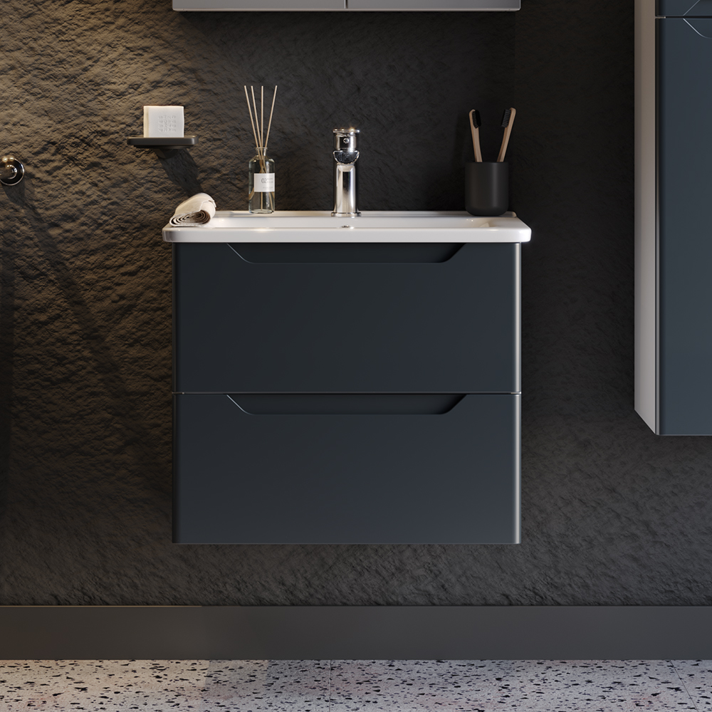 perla-60-fnl Πάγκος PERLA Ανθρακί με λευκά πλαινα MDF 18mm Λάκα 60 S3BPERL060AN 60x46x53cm - Image 1