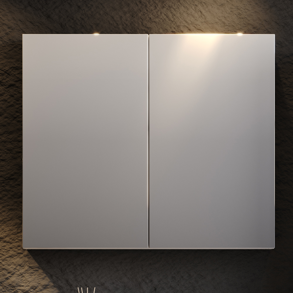 perla-80-mirror ΚΑΘΡΕΦΤΗΣ PERLA 100cm χρ,WHITE MAT 3MPER100WHM - Image 1